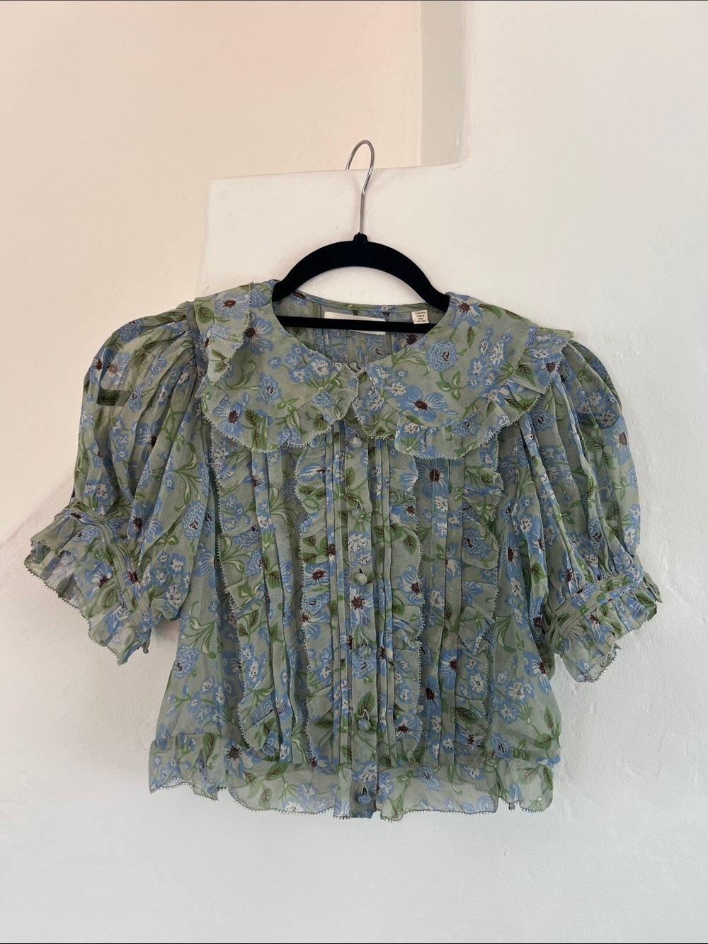 Doen Selma Top in Sarcelle Tasha Garden